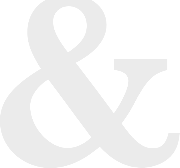 Stylized ampersand