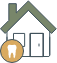 House next to tooth icon