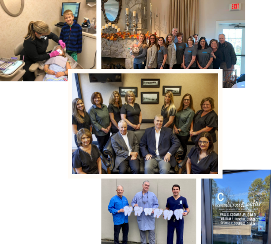 Collage of Rock Hill dentists and team members