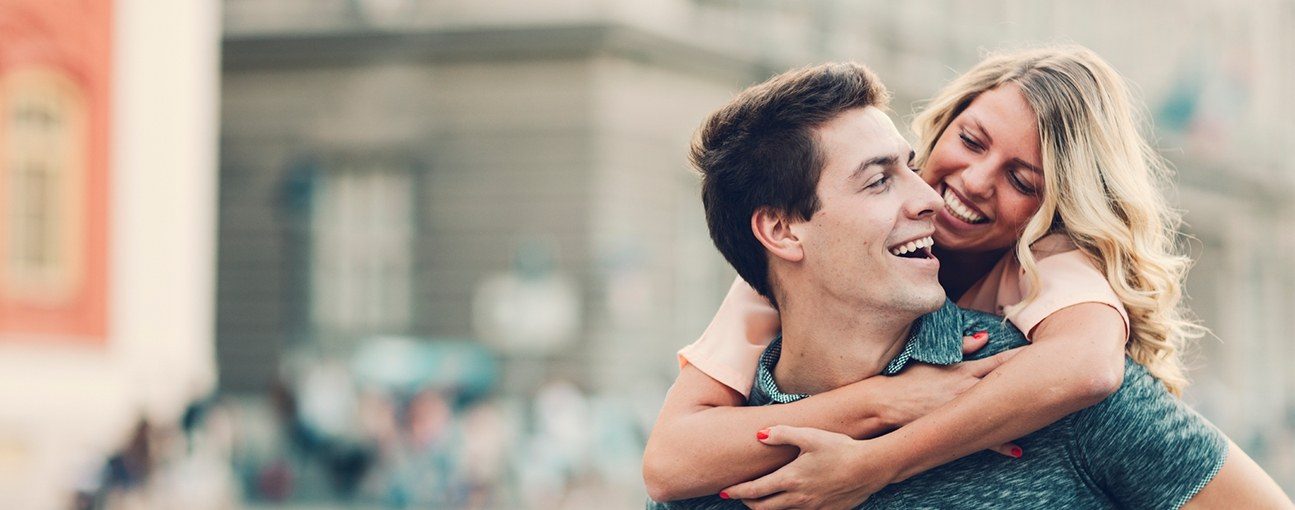 Smiling couple