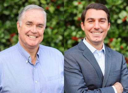 smiling Dr. William Ross & Dr. George Sourlis