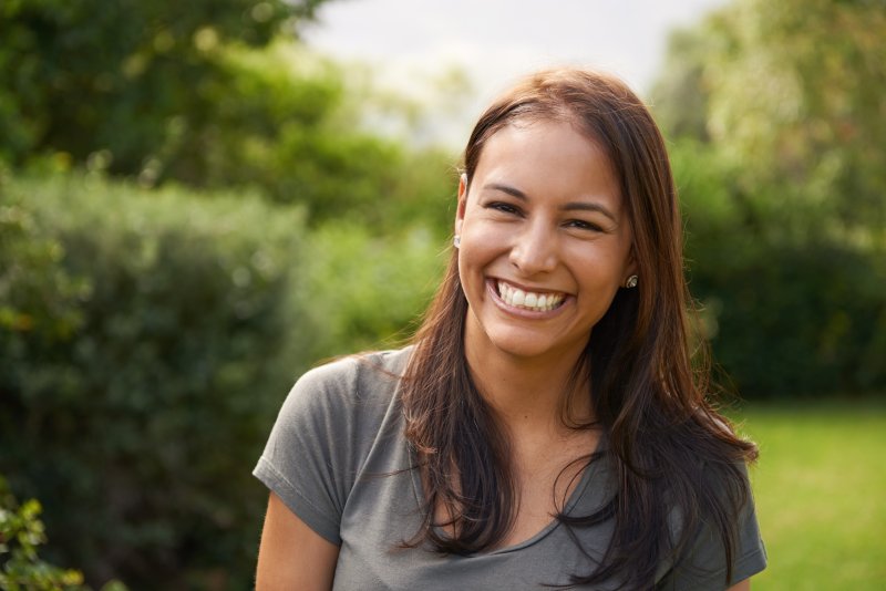 Young adult with a beautiful smile